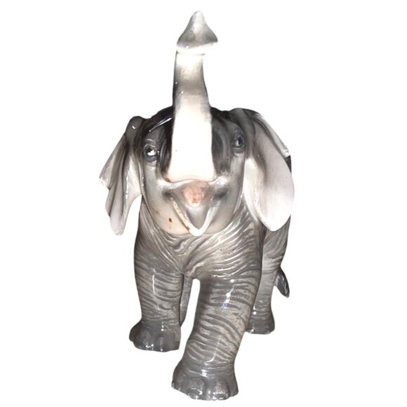 Efchenbach Bavaria Elephant Figurine Germany Porcelain 5" Rare Collectible - Picture 3 of 16